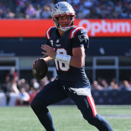 New England Patriots quarterback Drake Maye