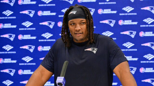 New England Patriots offensive lineman Jared Wilson