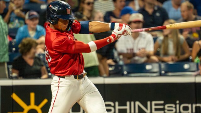 Boston Red Sox second baseman Kristian Campbell