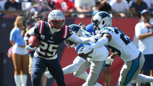 New England Patriots cornerback Marcus Jones