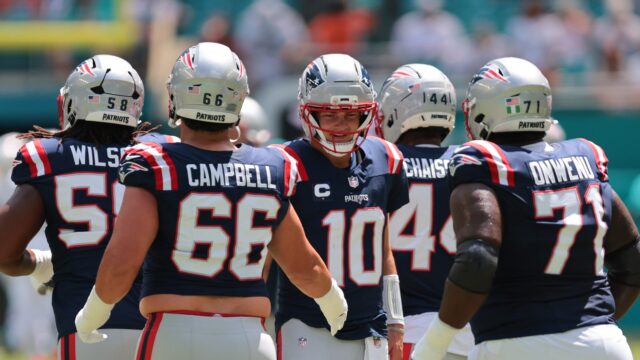 New England Patriots tackle Will Campbell