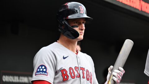 Boston Red Sox outfielder Roman Anthony