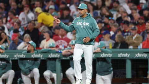 Boston Red Sox manager Alex Cora