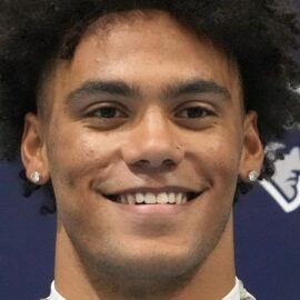 New England Patriots cornerback Christian Gonzalez