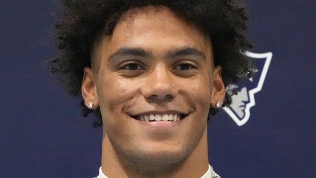 New England Patriots cornerback Christian Gonzalez