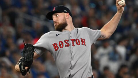 Boston Red Sox starting pitcher Garrett Crochet