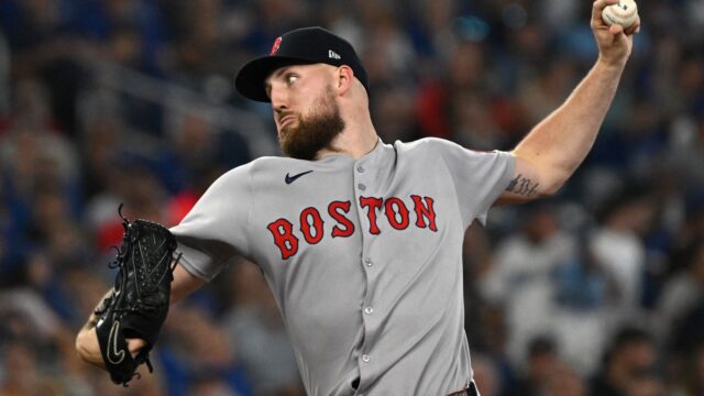 Boston Red Sox starting pitcher Garrett Crochet