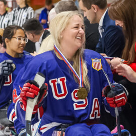 Team USA Sled Hockey Member Monica Quimby