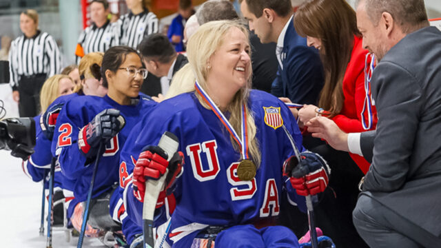 Team USA Sled Hockey Member Monica Quimby