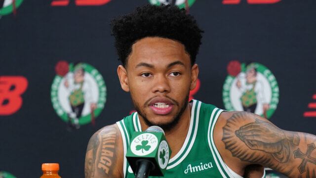 Boston Celtics guard Anfernee Simons
