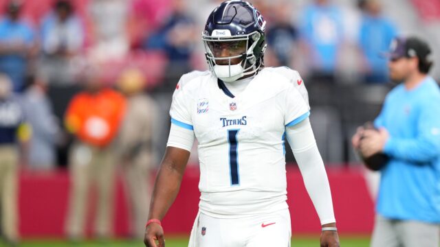 Tennessee Titans quarterback Cam Ward