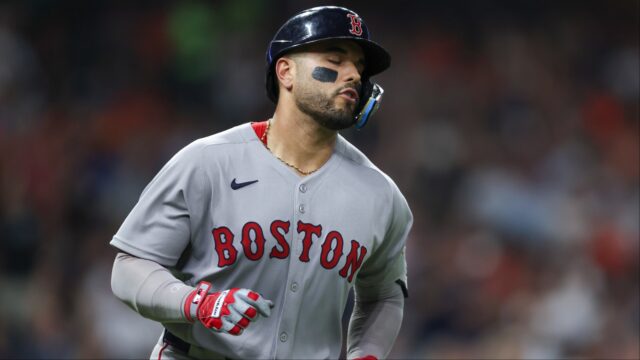 Boston Red Sox catcher Carlos Narvaez