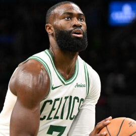 Boston Celtics forward Jaylen Brown