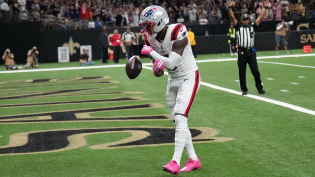 New England Patriots wide receiver Kayshon Boutte