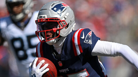 New England Patriots cornerback Marcus Jones