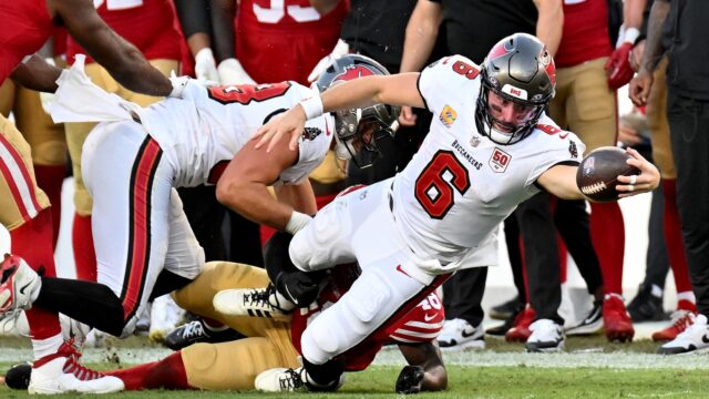 Tampa Bay Buccaneers quarterback Baker Mayfield.
