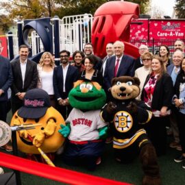 Playground at Harrington Field in Worcester, Mass.