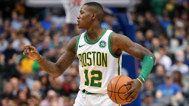 Former Boston Celtics guard Terry Rozier