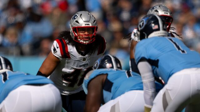 New England Patriots linebacker Jahlani Tavai
