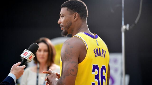 Los Angeles Lakers guard Marcus Smart
