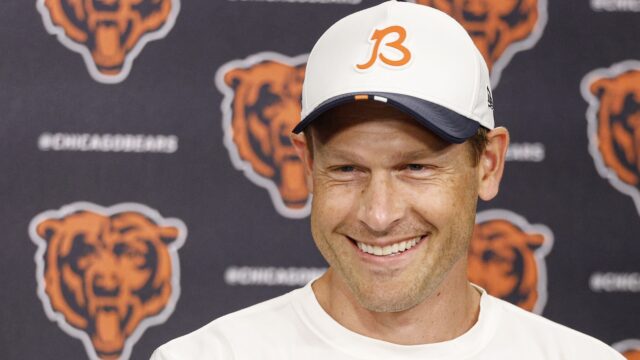 Chicago Bears head coach Ben Johnson
