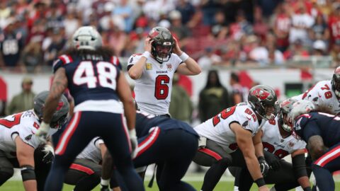 Tampa Bay Buccaneers quarterback Baker Mayfield.