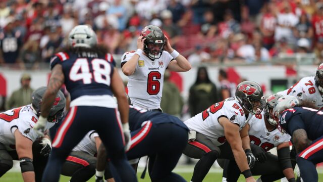 Tampa Bay Buccaneers quarterback Baker Mayfield.