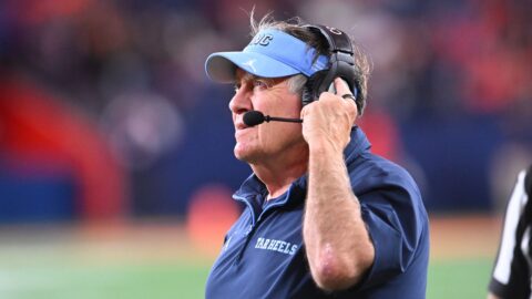 University of North Carolina head coach Bill Belichick