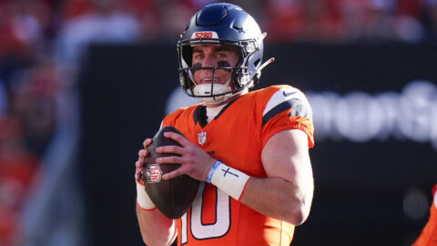 Denver Broncos quarterback Bo Nix
