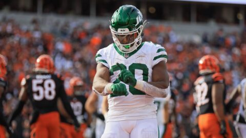 New York Jets running back Breece Hall