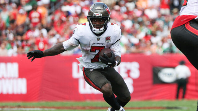 Tampa Bay Buccaneers running back Bucky Irving