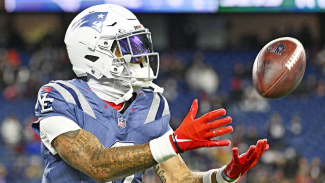 New England Patriots cornerback Christian Gonzalez