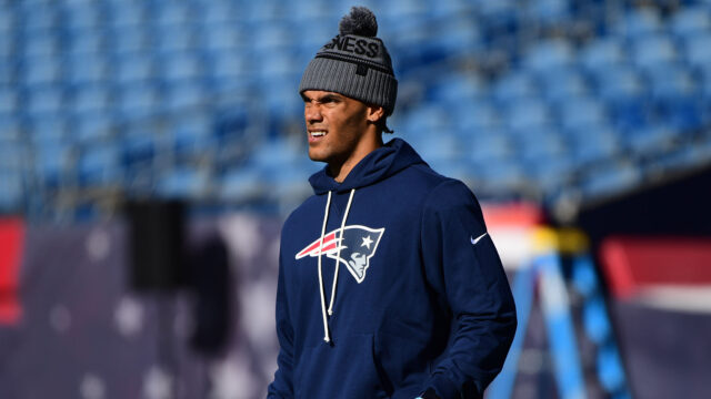 New England Patriots cornerback Christian Gonzalez