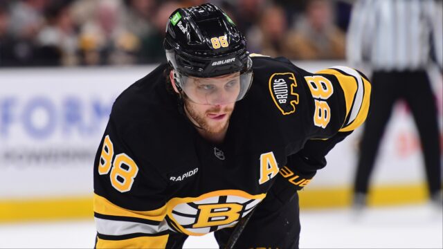 Boston Bruins forward David Pastrnak