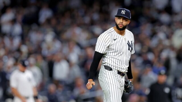 New York Yankees pitcher Devin Williams