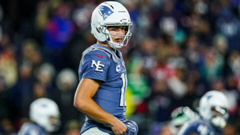 New England Patriots quarterback Drake Maye