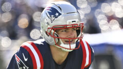 New England Patriots quarterback Drake Maye