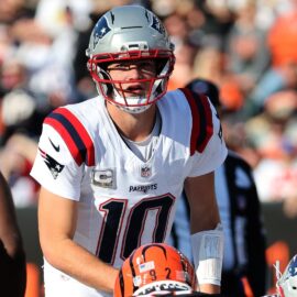 New England Patriots quarterback Drake Maye