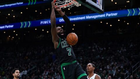 Boston Celtics shooting guard Jaylen Brown