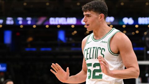 Boston Celtics center Luka Garza