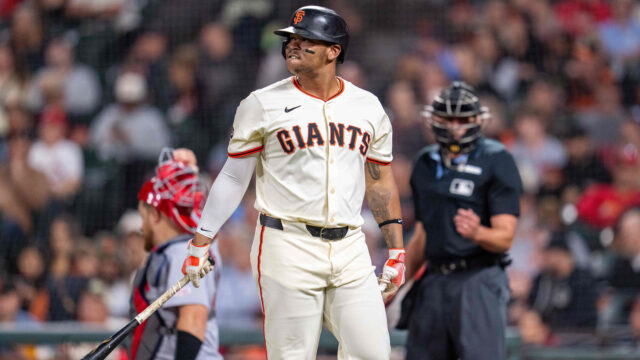 San Francisco Giants designated hitter Rafael Devers