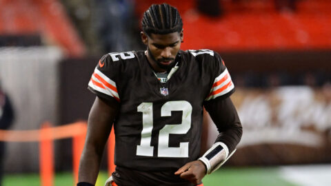 Cleveland Browns quarterback Shedeur Sanders