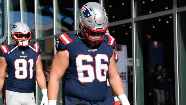 New England Patriots left tackle Will Campbell