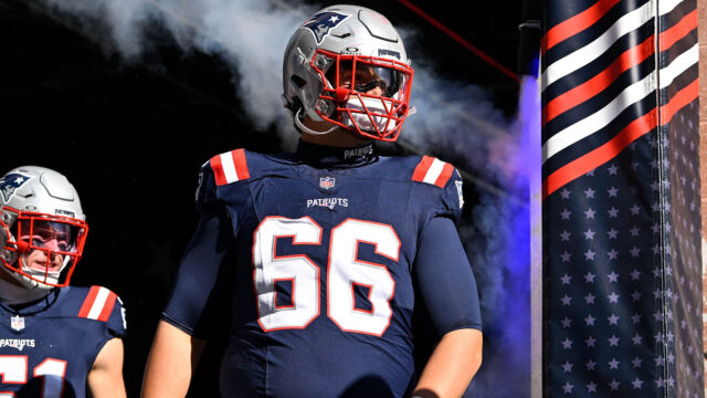 New England Patriots left tackle Will Campbell