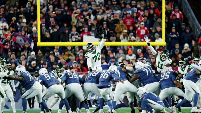 New England Patriots kicker Andy Borregales