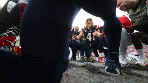 New England Patriots safety Brenden Schooler