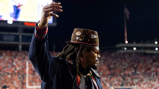 Former New England Patriots quarterback Cam Newton