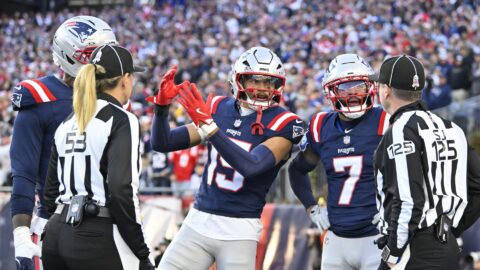 New England Patriots linebacker Marte Mapu and cornerback Carlton Davis III