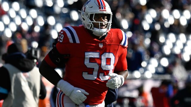 New England Patriots offensive tackle Vederian Lowe