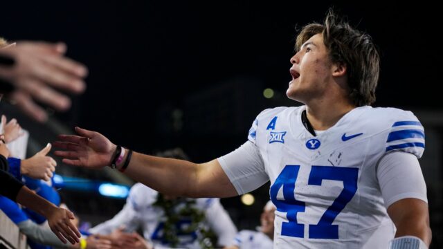 BYU Cougars quarterback Bear Bachmeier